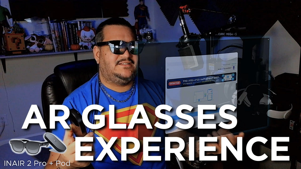 What AR Glasses ACTUALLY Look Like — INAIR 2 Pro Display Overlay Demo